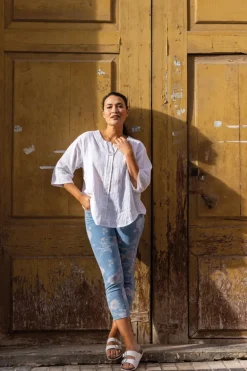 Siri denim capri